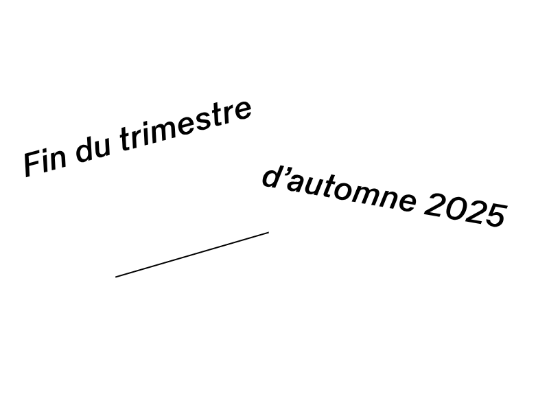Fin du trimestre Automne 2025